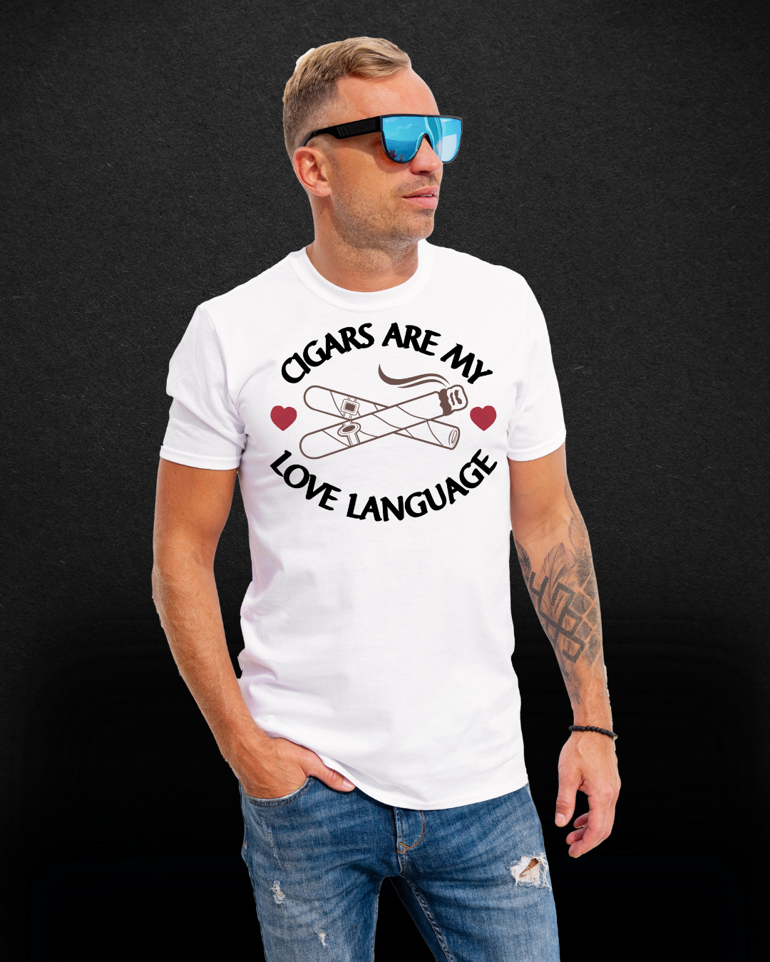 Cigars Are My Love Language Tee